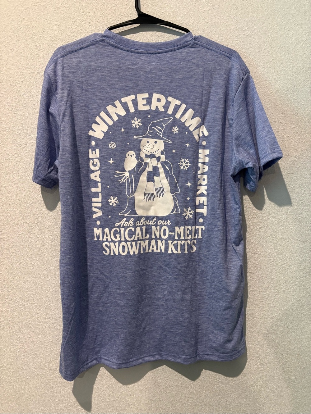 Wintertime Market Blue Snowman Graphic Tee Harry Potter soft t
